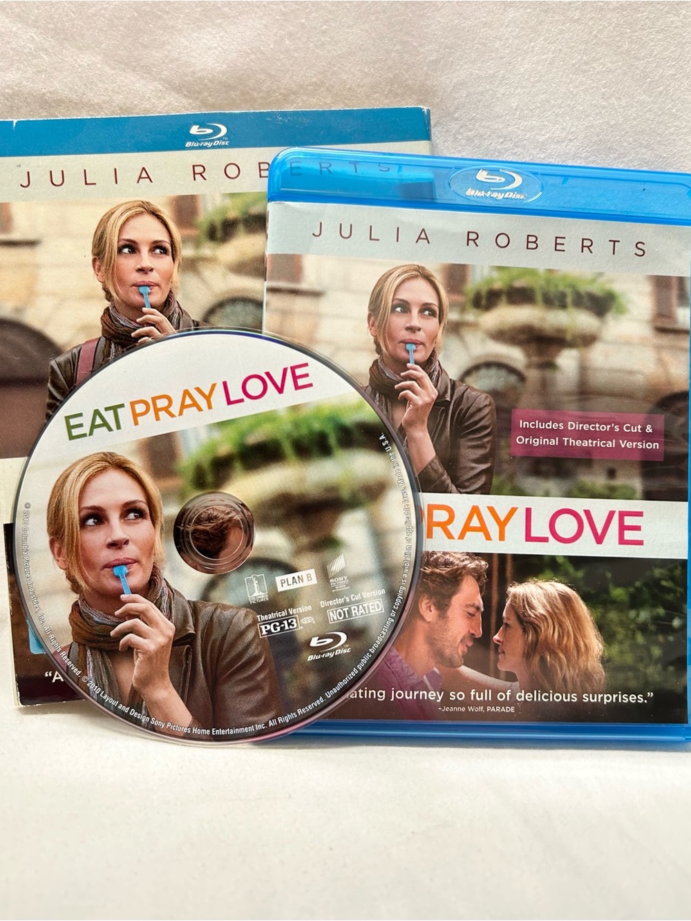 EAT PRAY LOVE BLU-RAY